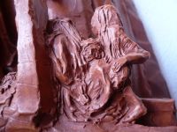 Traditional bethlehem (nativity scenes) from baked clay